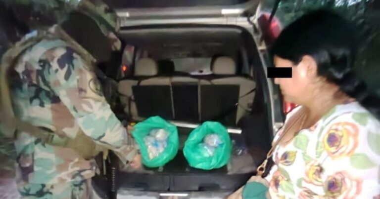 Vuelve a caer Elba Terán con 10 kilos de cocaína en el Chapare