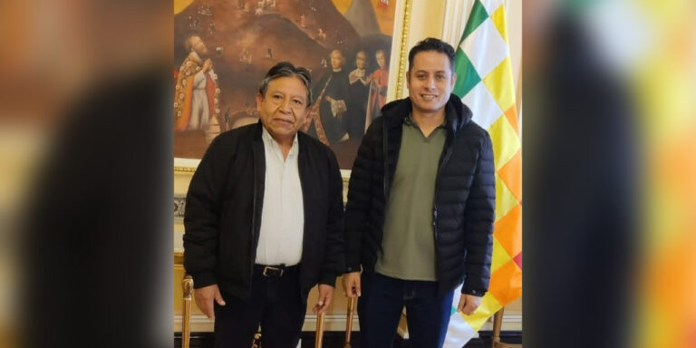 Vicepresidente electo Edmand Lara inicia reuniones de transición con David Choquehuanca