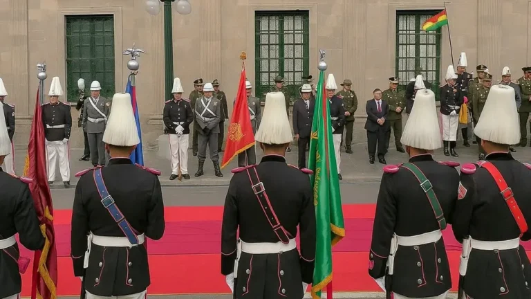 Así esperan la transmisión de mando en la plaza Murillo