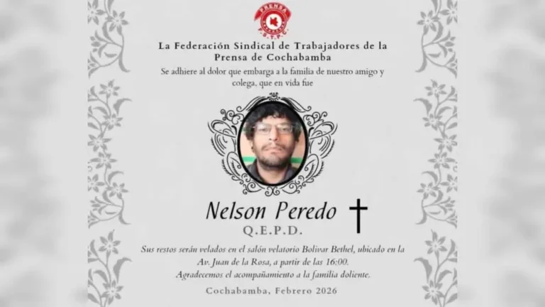 Luto en el periodismo cochabambino: adiós, Nelson Peredo Cuentas