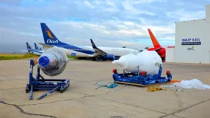 Llegan al país dos motores para reforzar la flota de Boliviana de Aviación